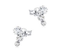 Triple Star CZ Stud Earring STS-6942